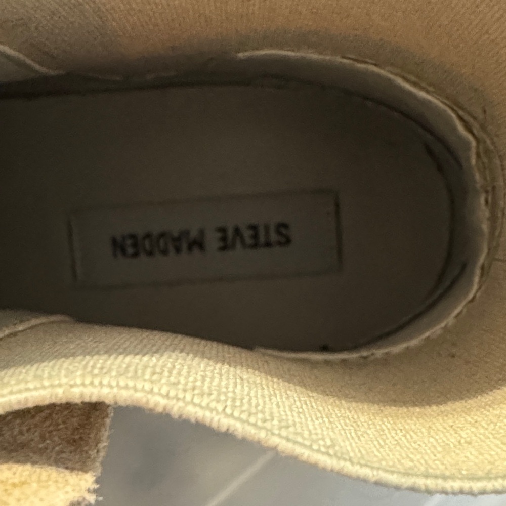 Steve Madden Beige Suede Ankle Booties - Picture 2 of 5